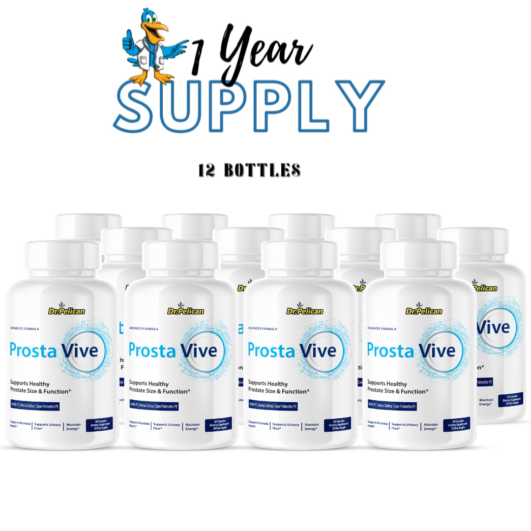 Prosta Vive- Support Supplement for Men – Urinary & Bladder Health-12 Bottles