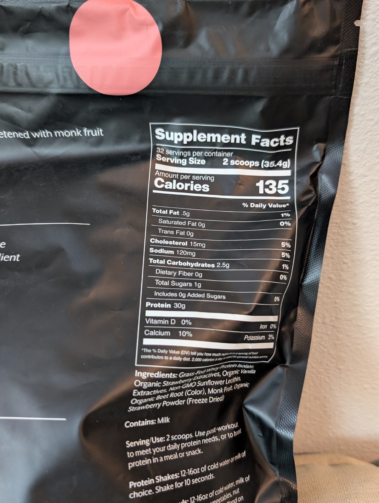 PROMIX Grass-Fed Whey Isolate – Strawberry Milk – High Protein Keto Powder, NEW