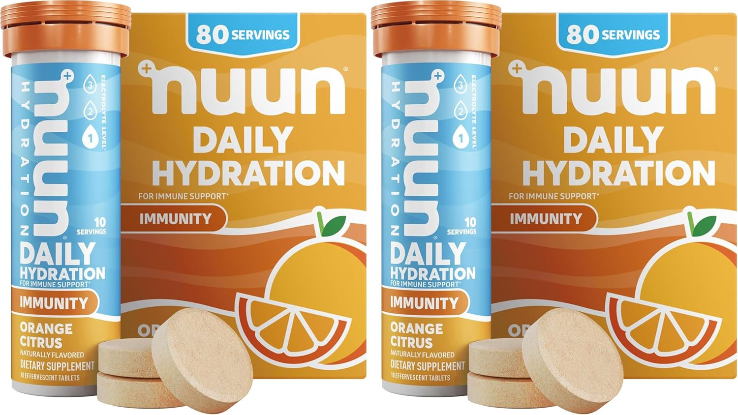 , Citrus Orange Immunity Box, 1.9 Ounce, 8 Count (Pack of 2)