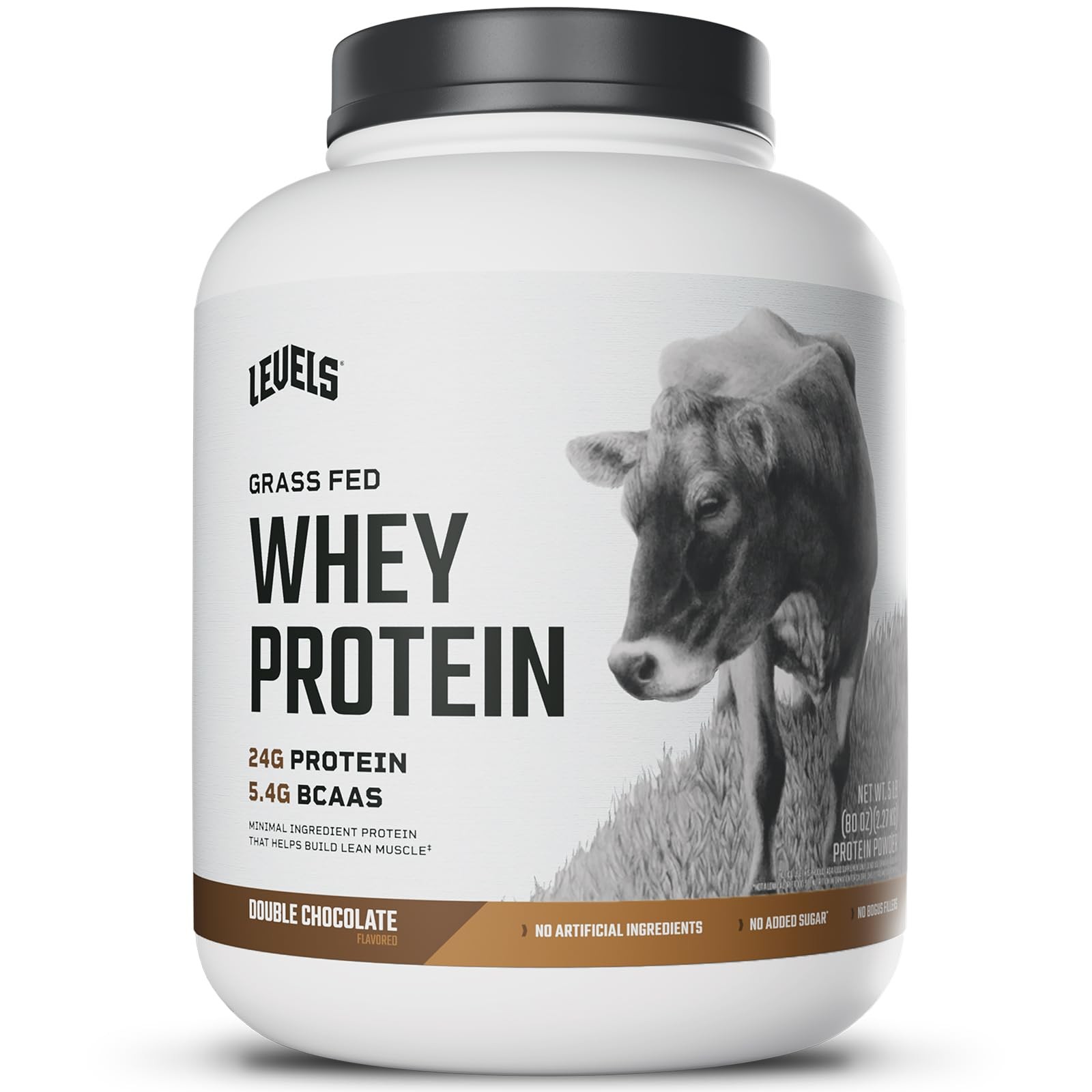 Levels Grass Fed Whey Protein Powder No Artificials 24G of Protein Double Cho…