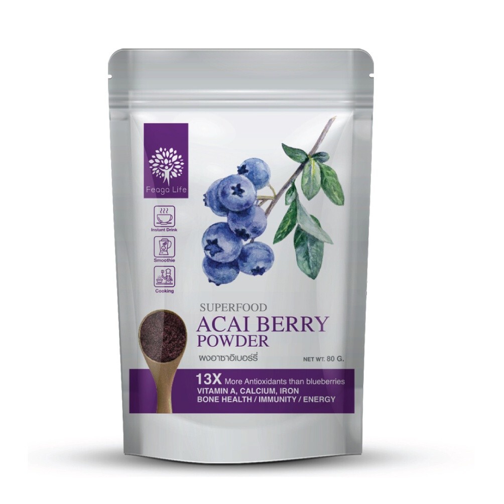 Acai Berry Powder Freeze-dried Superfood Powder For beautiful skin 80g