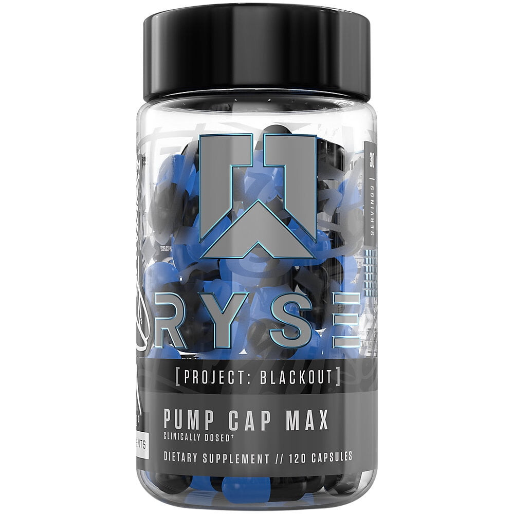 RYSE Project: Blackout Pump Cap Max, 30 Servings, 120 Capsules, Pre workout