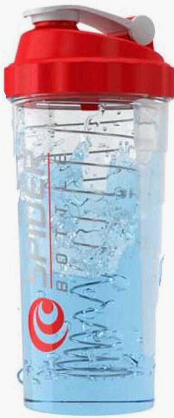 Spider bottle,protein shaker cup maxi clear/Red Color cup 28 oz Spider