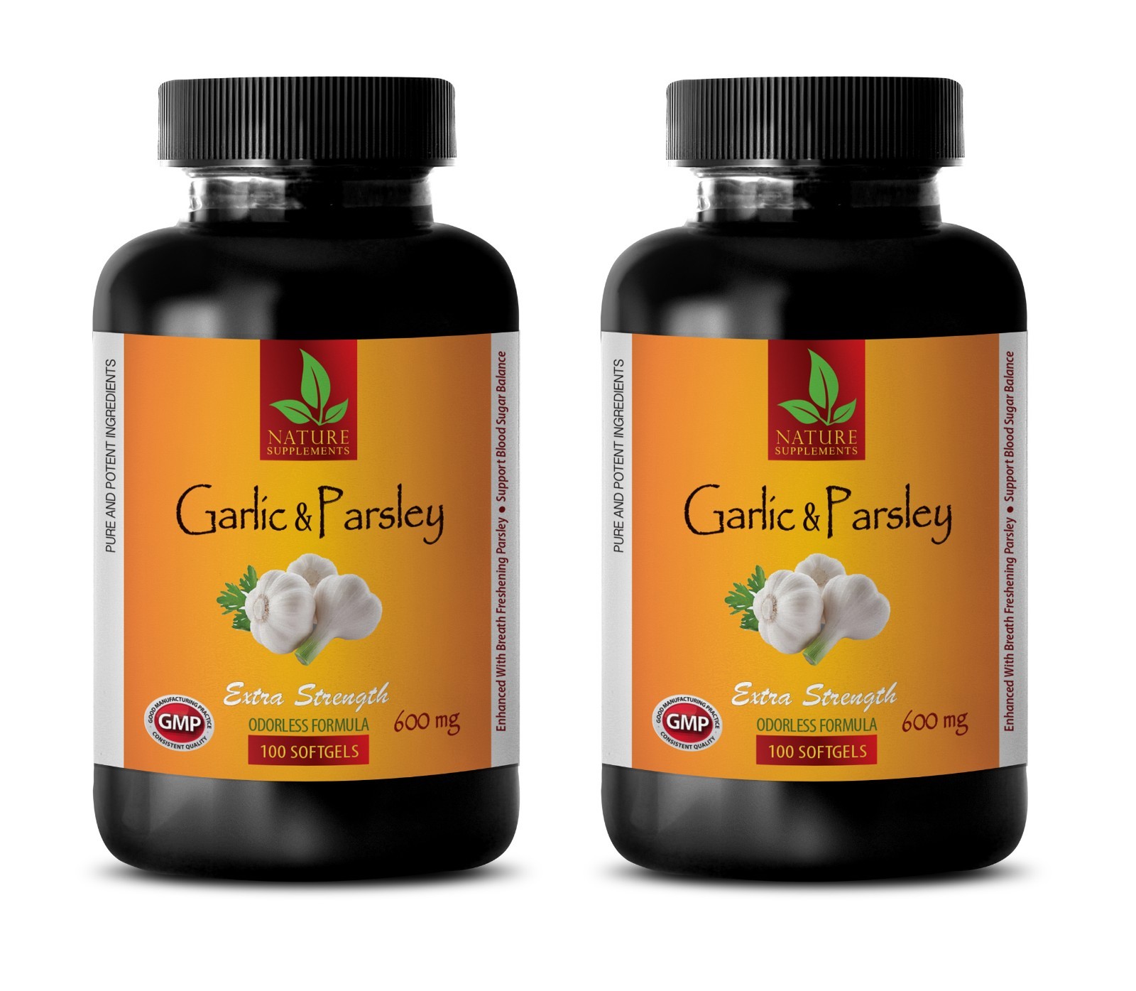 uti treatment – GARLIC & PARSLEY – dried parsley – 2 Bottles 200 Softgels