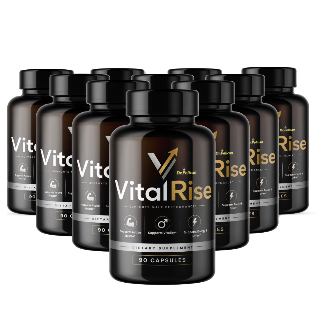 Vital Rise- Bodybuilding & Men’s Health Support- 10 Bottles- 900 Capsules