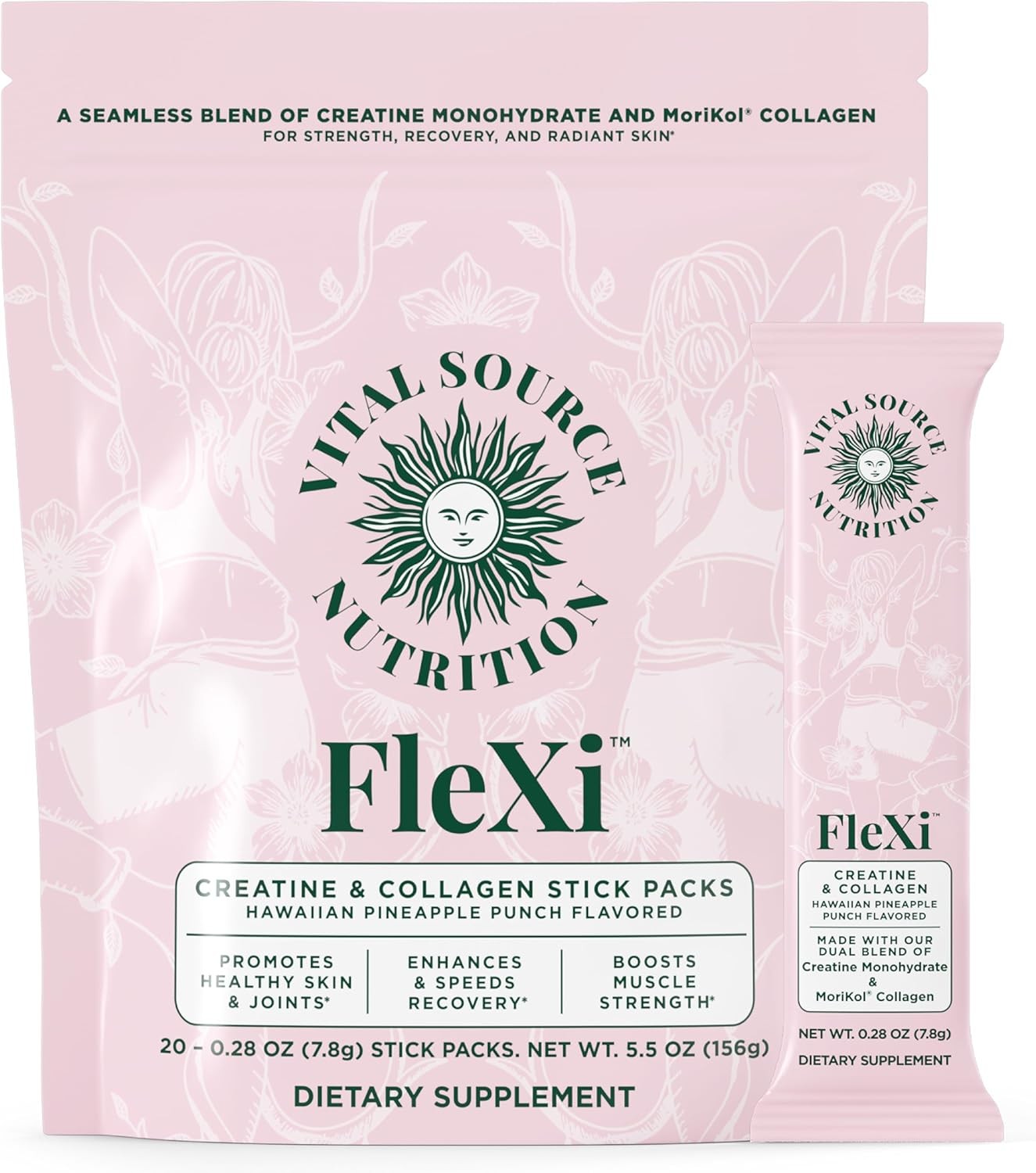 Source Vital Nutrition – Flexi – Creatine & Collagen Stick Packs