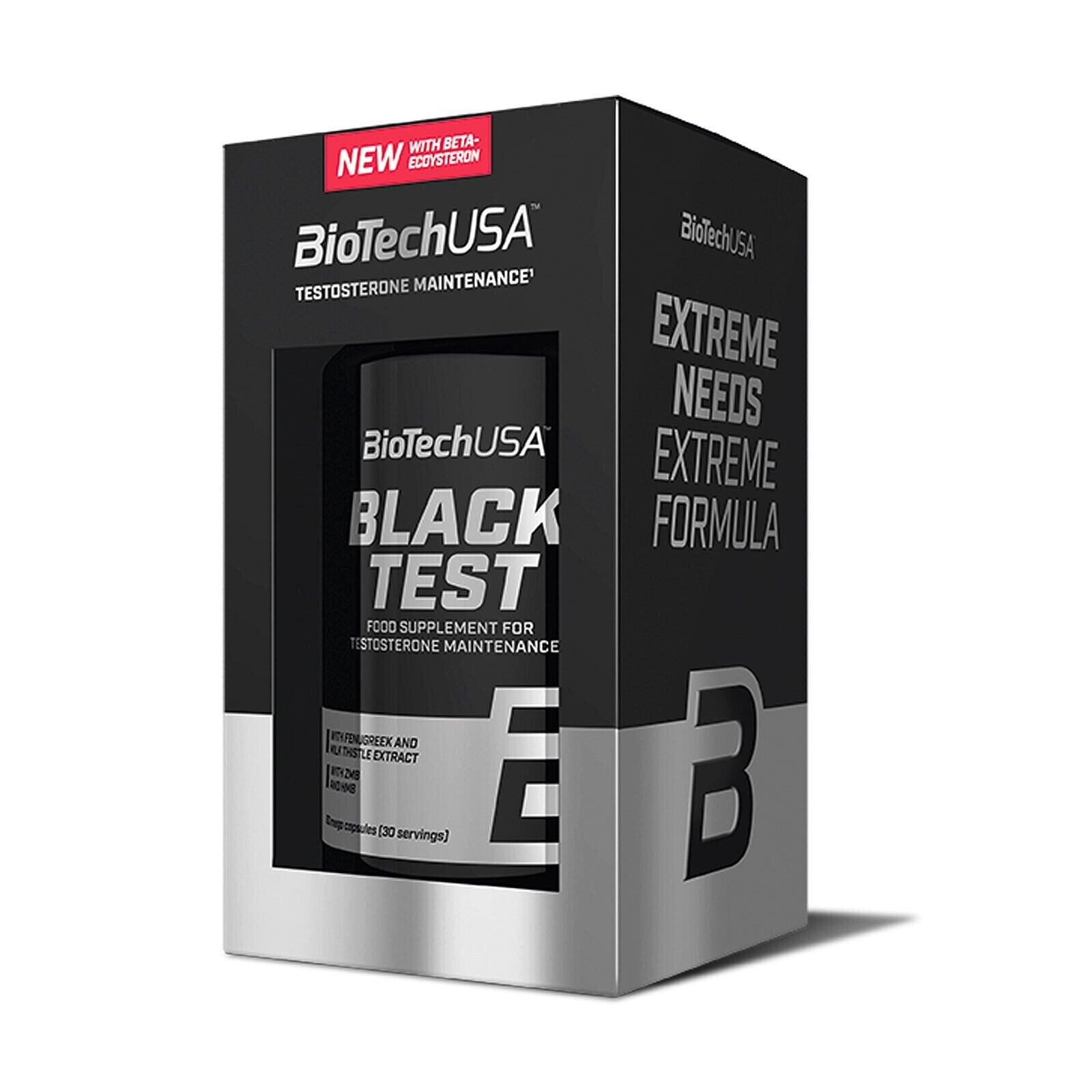 BLACK TEST 90 CAPSULES- Energy, libido, Testo Support, regeneration, muscle mass
