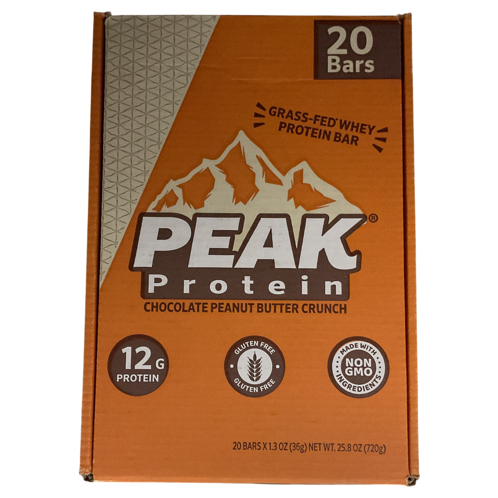 Peak Protein Bar Protein Chocolate Peanut Butter Crunch Pack of 19 EXP: 6/19/27