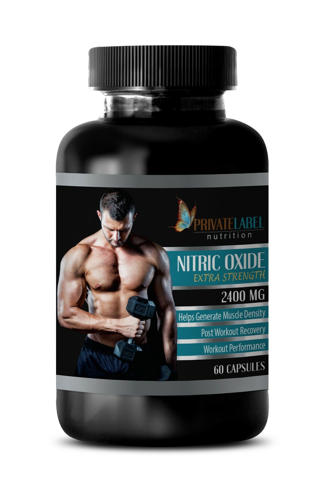 Nitric Oxide 2400mg – Extreme Strength, Endurance, Recovery, Lean Muscle (1 Bot)