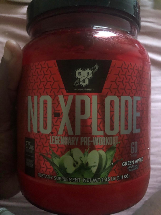 New Pre Workout N.O.-XPLODE, Fruit Punch 60 Servings with Creatine & Energy