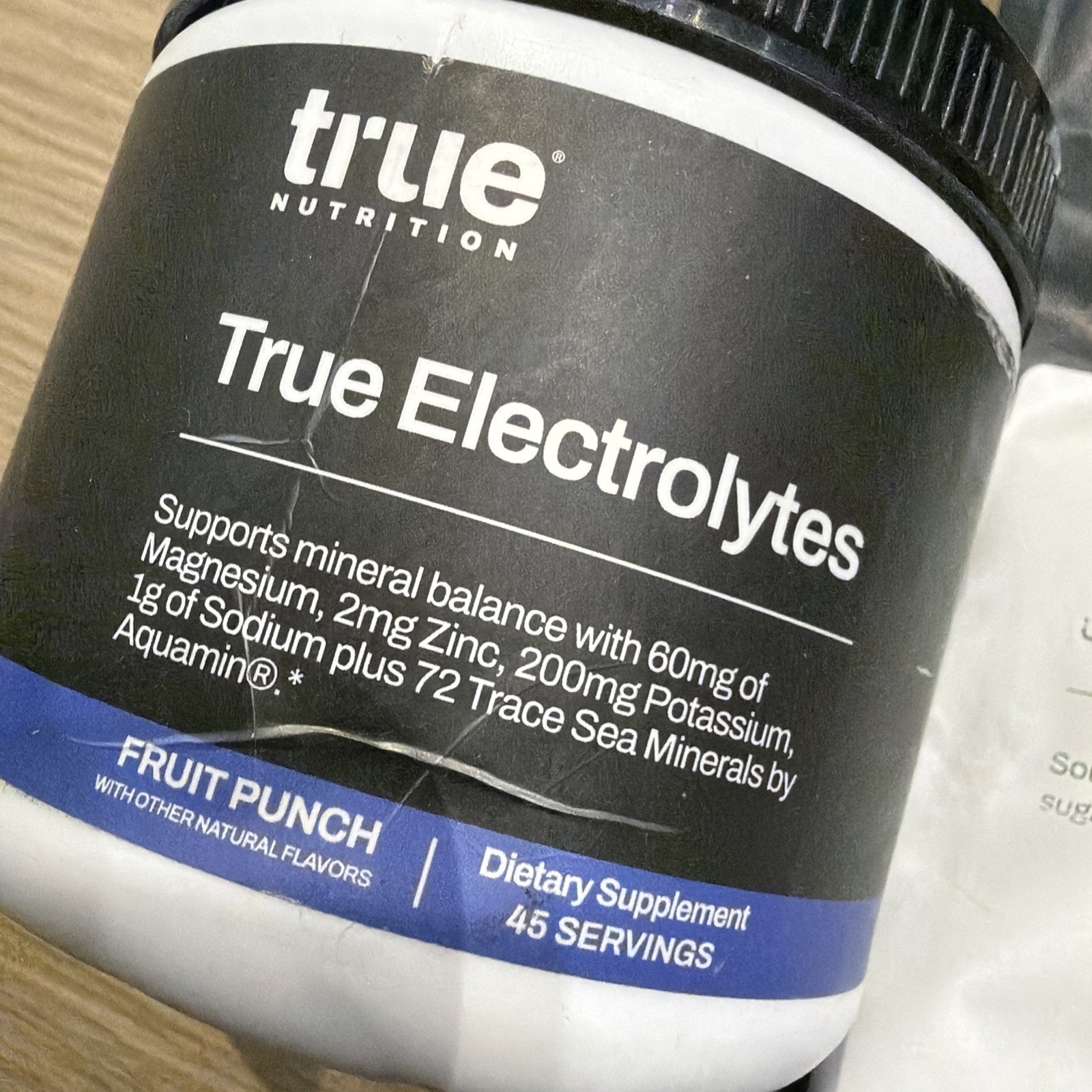 True Nutrition Grass Fed Whey Protein 1 Pound/ Unflavored + Electrolytes Fruit