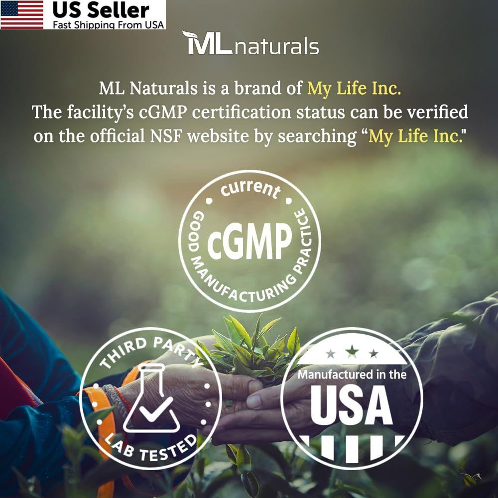 ML Naturals Micronized Creatine Monohydrate 5g (Per Serving) 500g (Pack of 1)