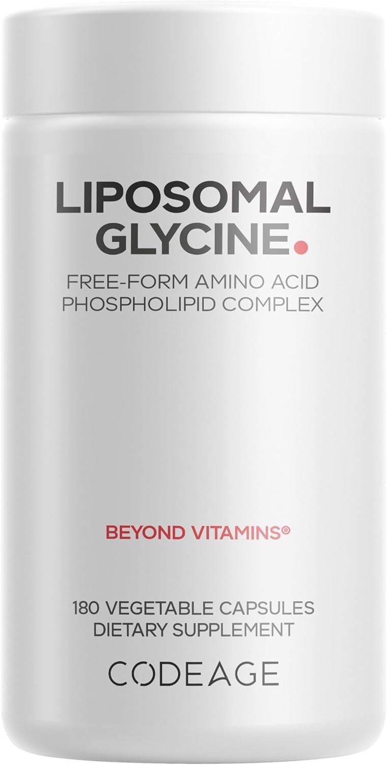 Liposomal Glycine+ Supplement – 180 Vegetable Capsules (60 Servings)