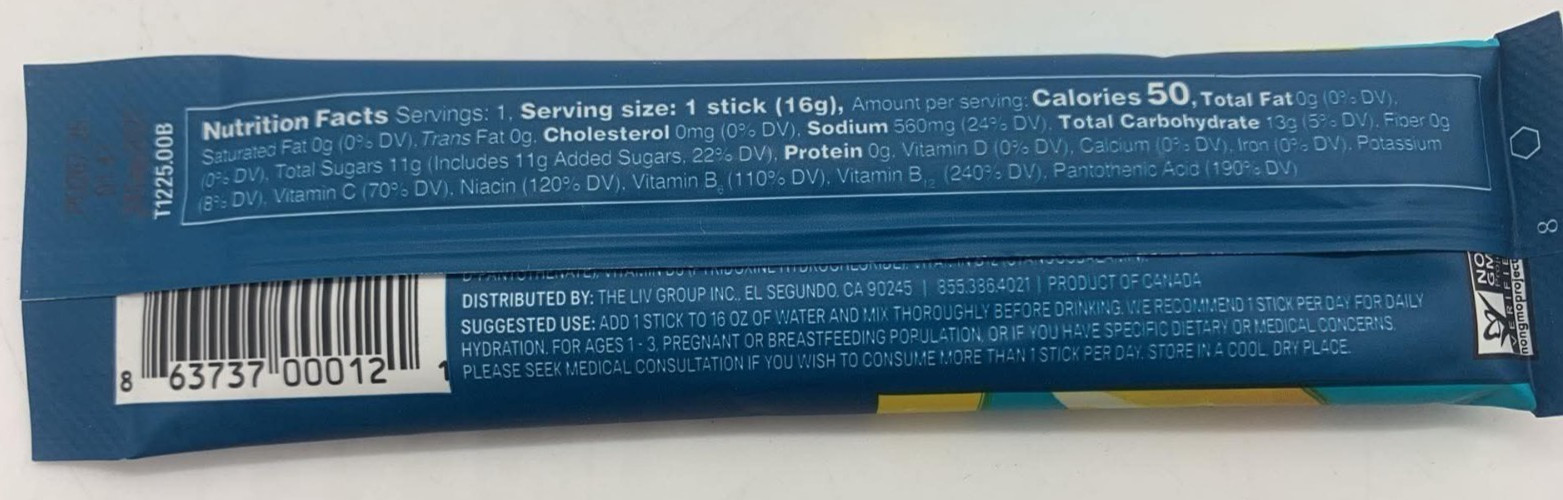 30 STICKS Liquid IV Hydration Multiplier ~ Lemon Lime Flavor ~ EXP 6/27