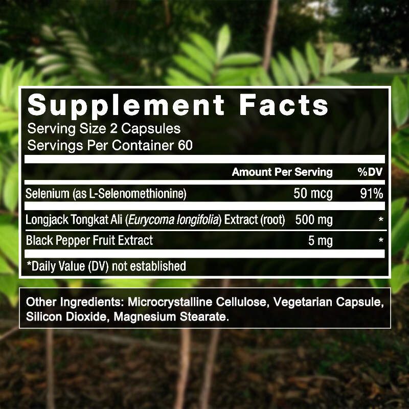 Longjack 500 mg | Longifolia Root Extract | 30/60/120 Capsules
