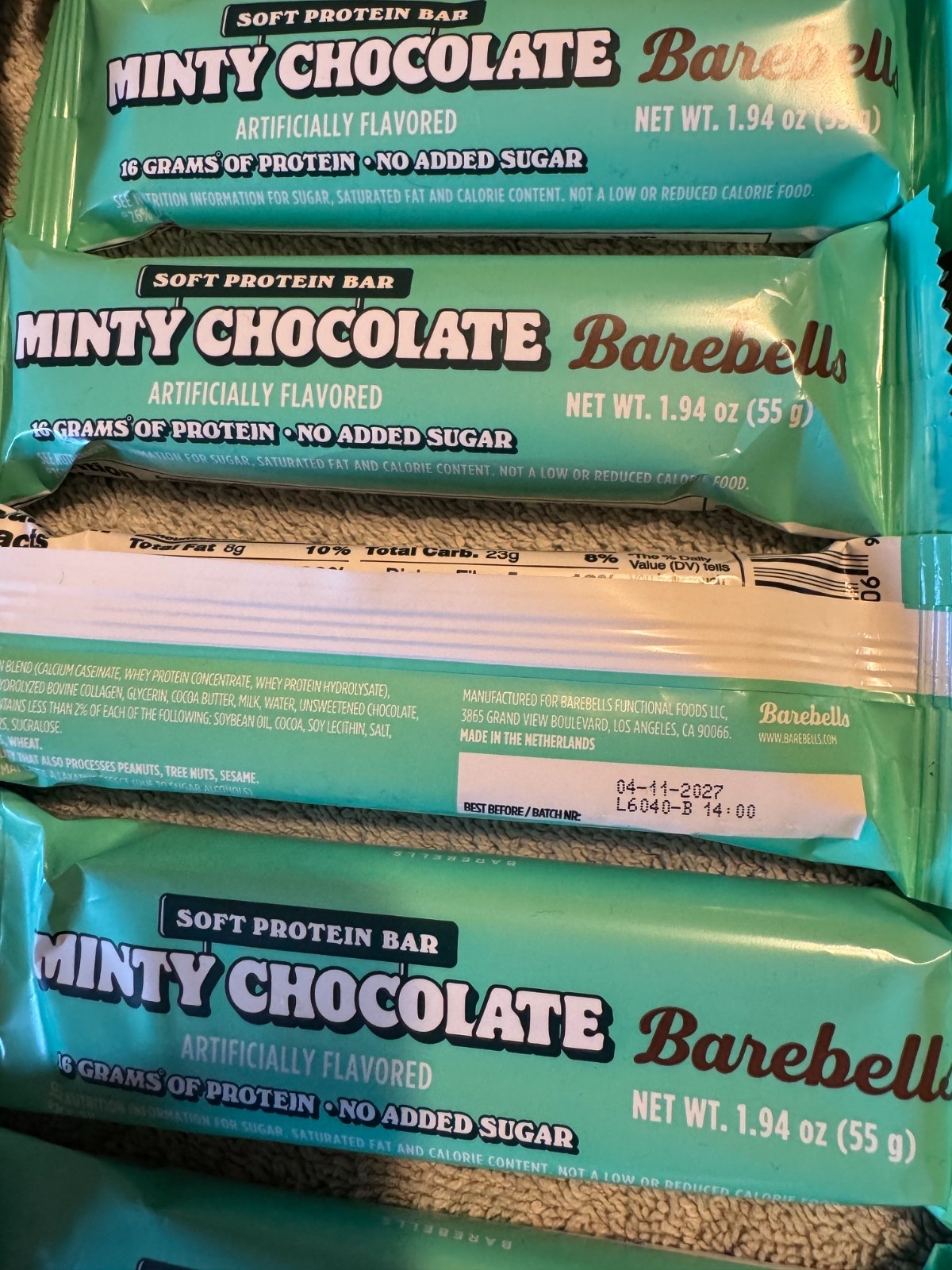 50 Barebells PROTEIN Bar COOKIES Banana BIRTHDAY, Key Lime, MINTY Caramel PEANUT