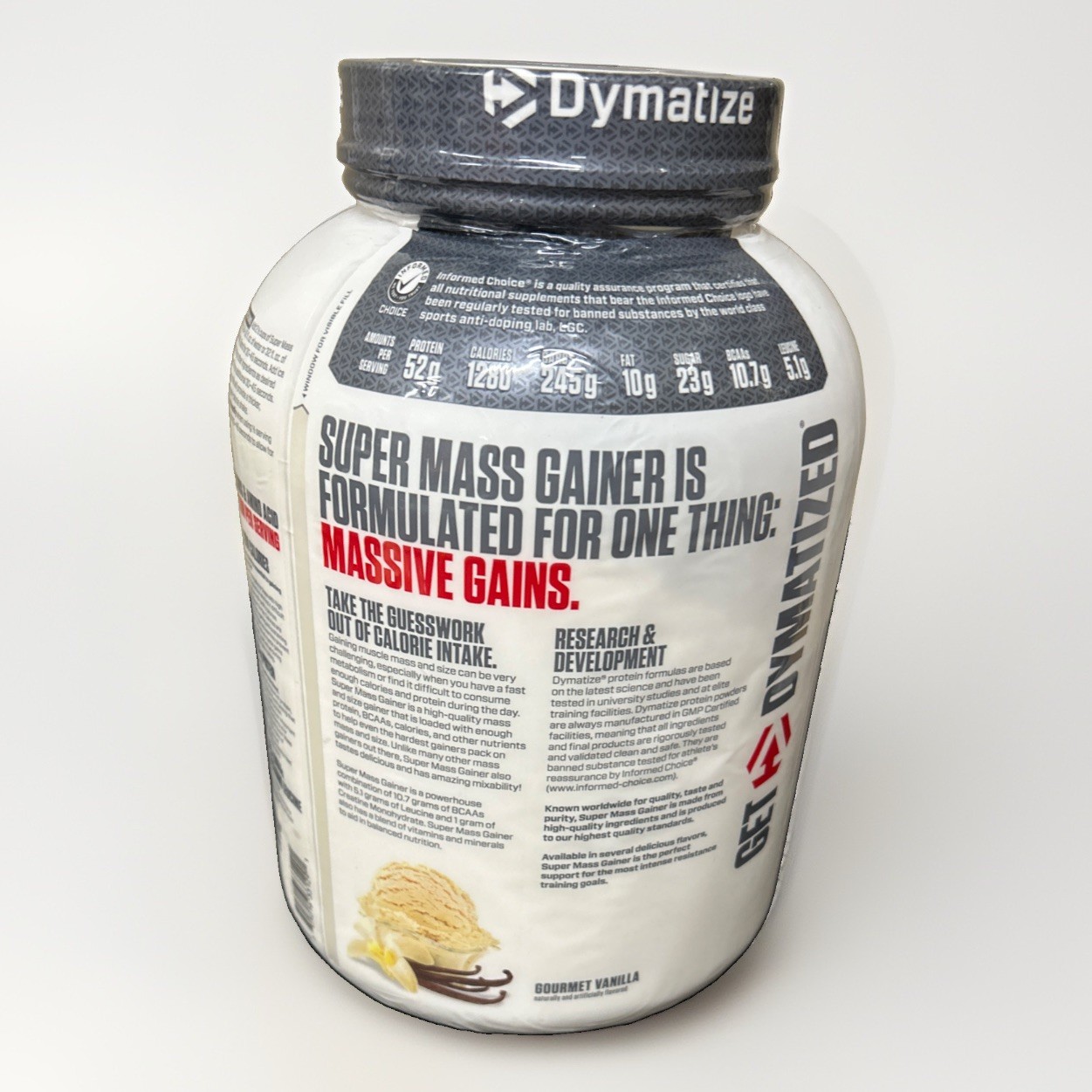 Dymatize Nutrition Super Mass Gainer/ Gourmet Vanilla /6 Pound Exp: 03/28