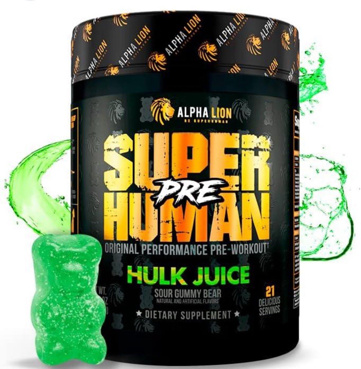 Alpha Lion Super Human PRE Hardcore Pump Pre-Workout 21 FULL Servings 5 Flavors