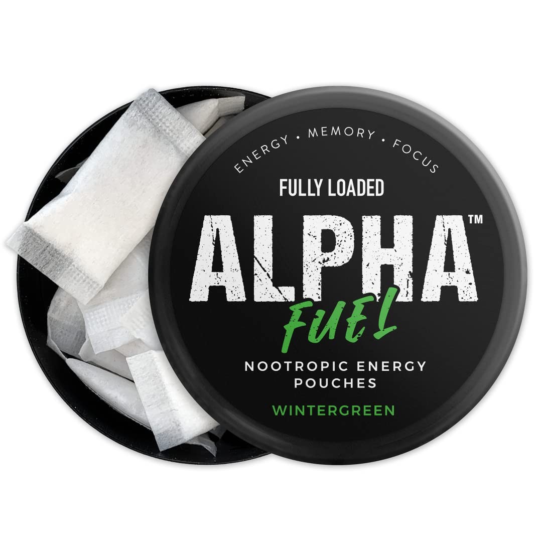 Fully Loaded Alpha Fuel Nootropic Pouches (Wintergreen 0.42 Ounce (Pack of 5)