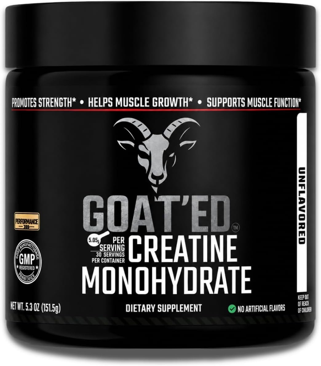 Creatine Monohydrate Powder 5.3 oz 30 Servings Unflavored 100% Pure