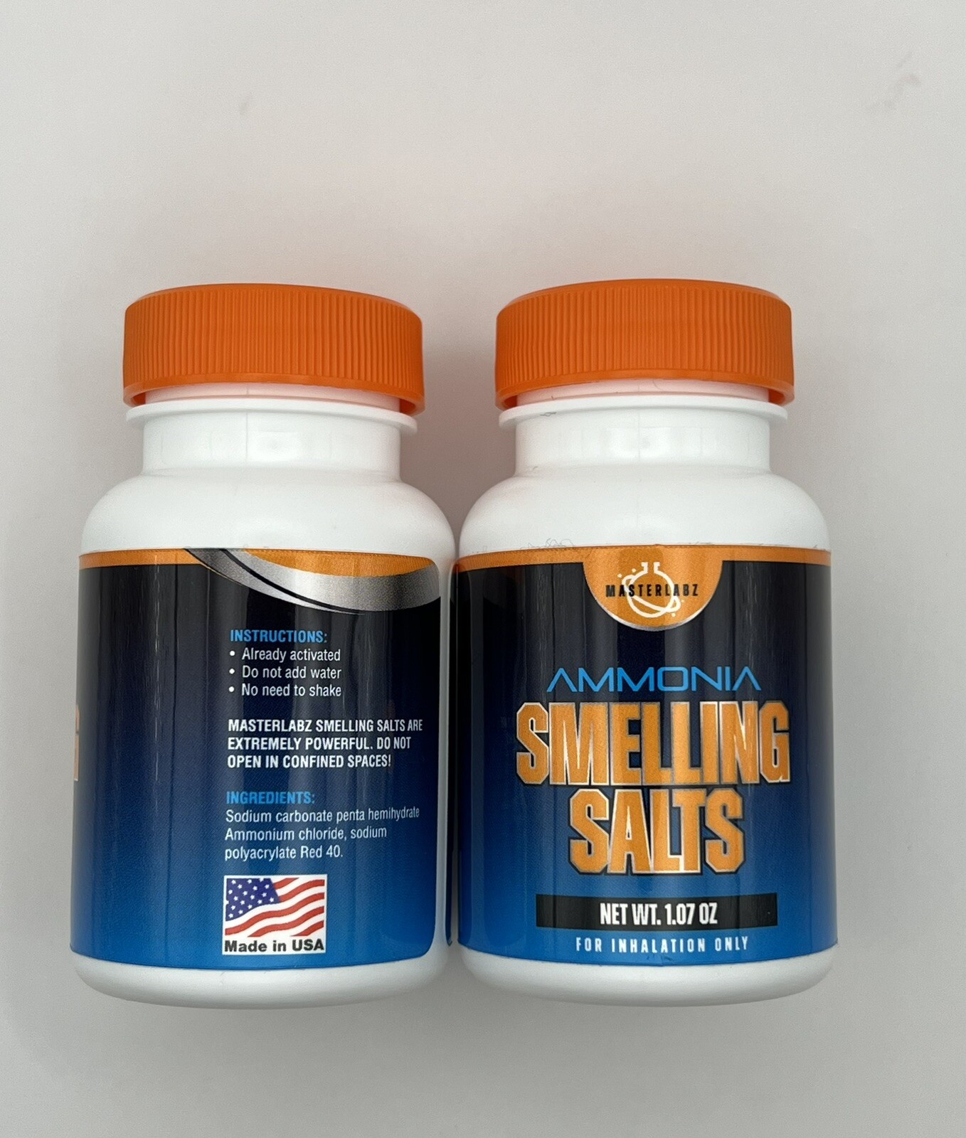 MASTERLABZ Ammonia Smelling Salts (2.0 Formula) Pre-activated And Ready To Use.