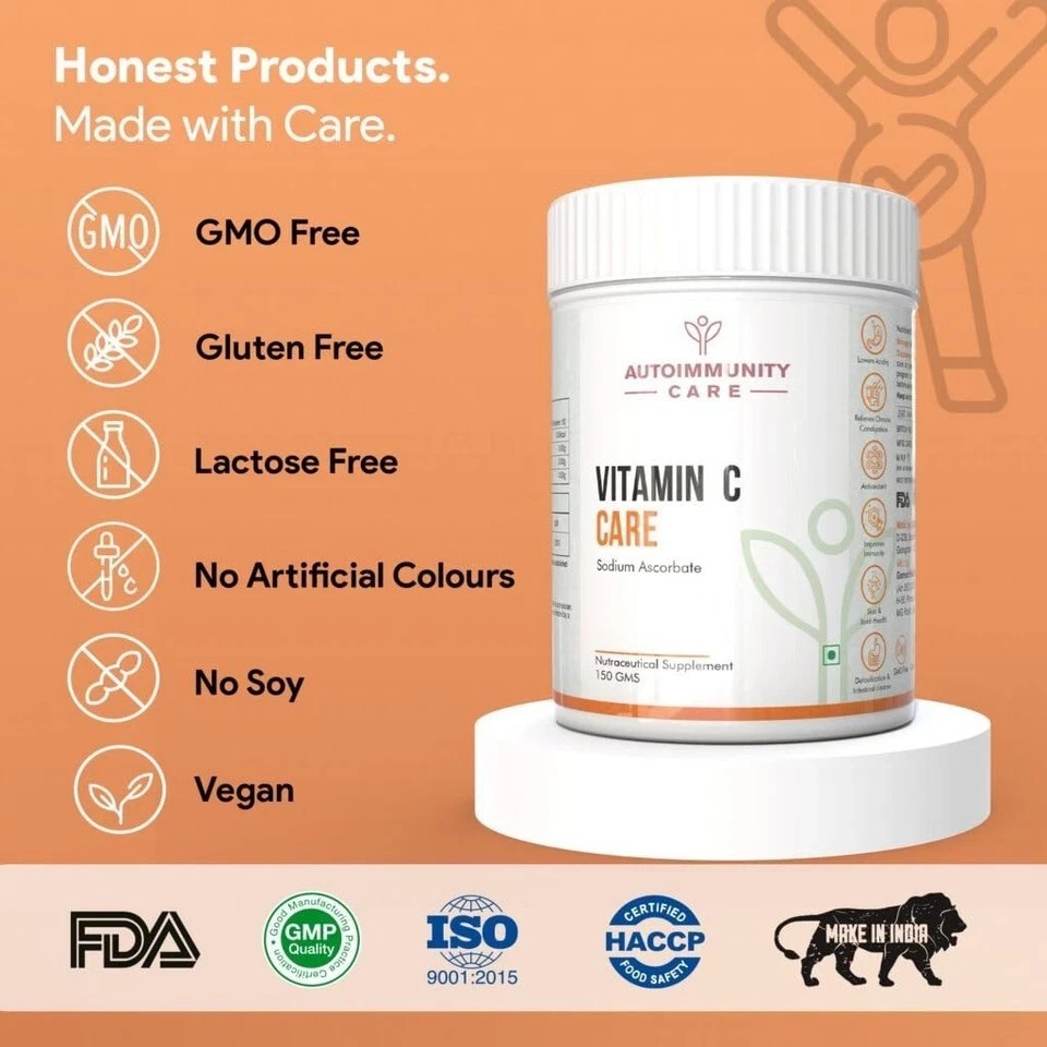 Autoimmunity Care: Vitamin C Care – Boosts Immunity Supplement (150gm) D820