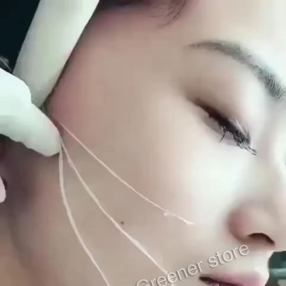 100Pcs Facial Collagen Thread Lift Protein Peptide Line Carving Radar Skin Care