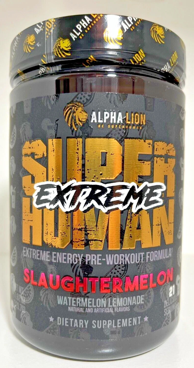 Alpha Lion Superhuman Extreme Hardcore Pre-Workout 21 Servings SLAUGHTERMELON