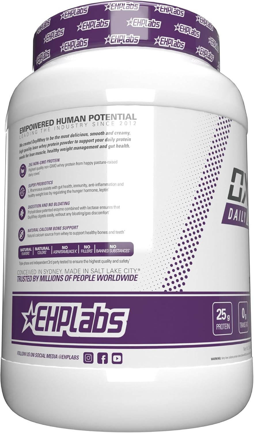 Oxywhey Whey Protein Isolate – 25G High Protein, Low Carb, Sugar Free Meal Repla