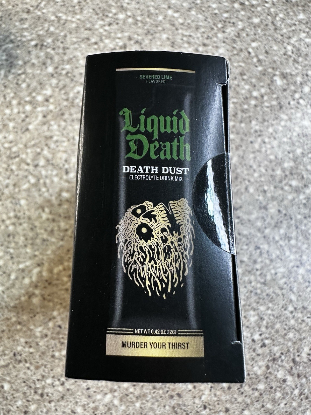 Liquid Death Electrolyte Drink Mix Death Dust Lime 6 .42 Oz Packets