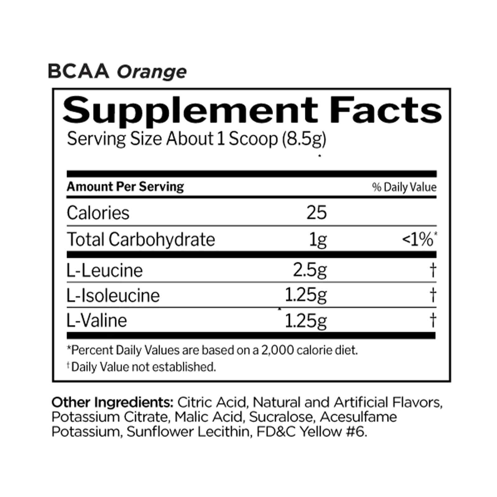 RULE 1 BCAA 60 serv Orange Burst Branched Chain Amino Acids 444g
