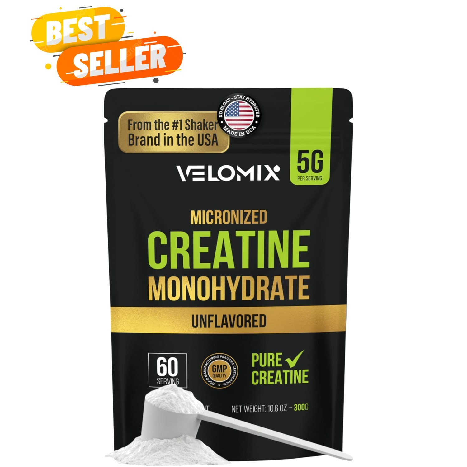 Micronized Creatine Monohydrate Powder – 100% Pure Creatine Powder Unflavored…