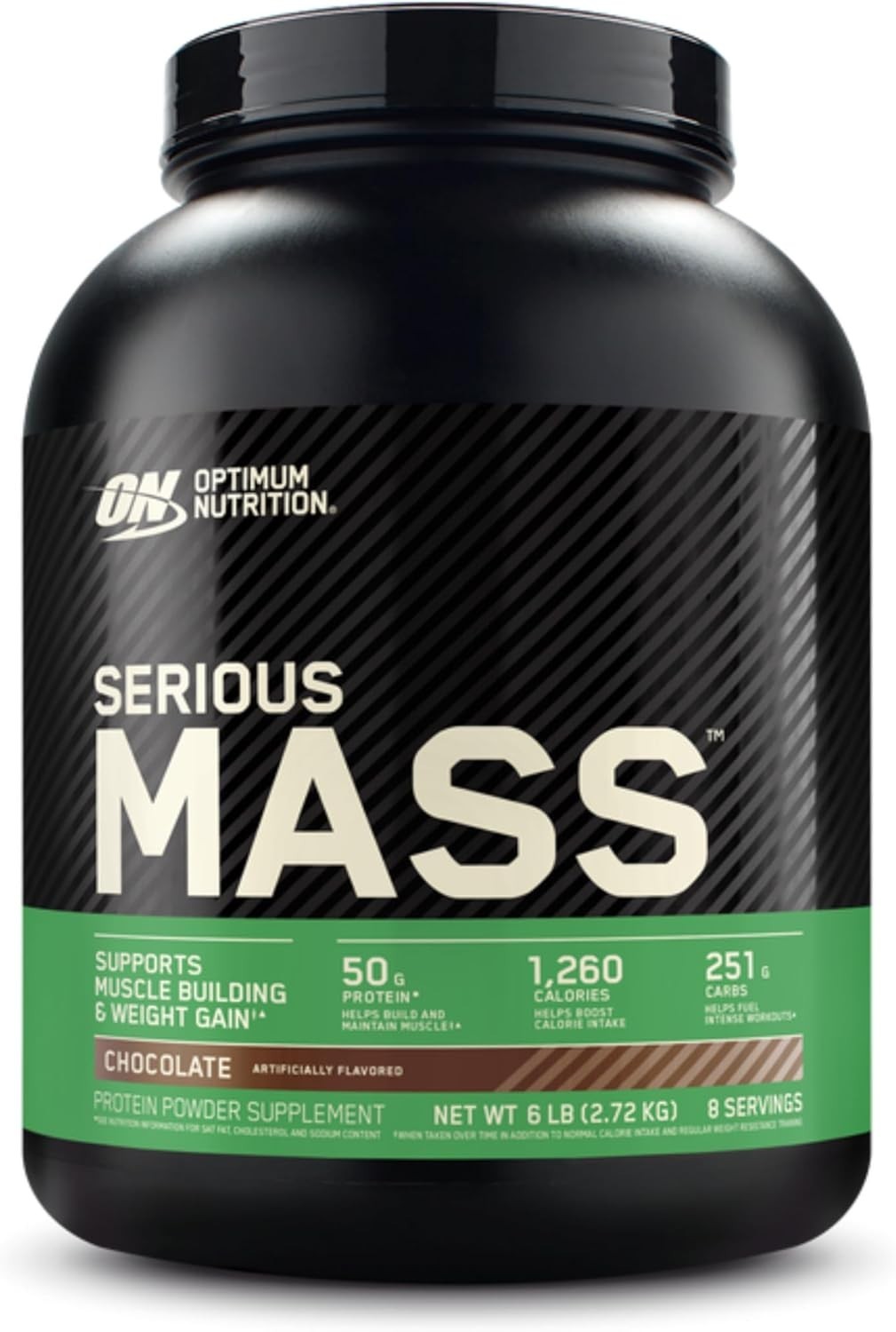 Serious Mass Chocolate Gainer – Vegetarian Friendly, 50g Protein & Vitamins, 6lb