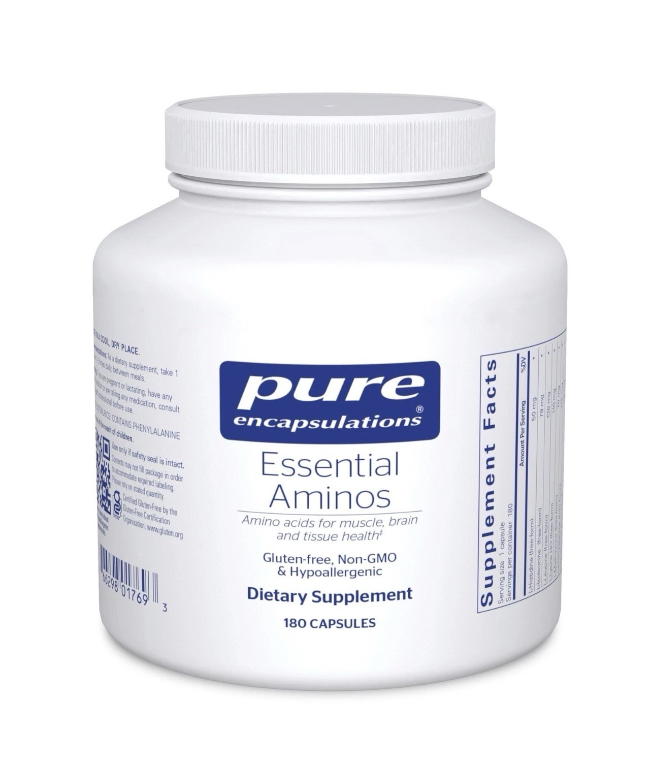 Pure Encapsulations Essential Amino Acids – Muscle Recovery Support Exp: 5/2028