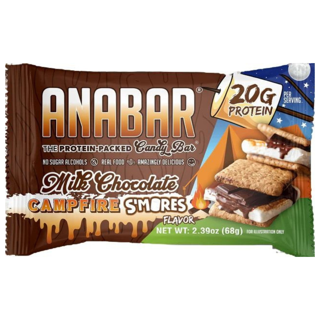 Anabar Protein Bar, Variety Pack 12 Bars, 6 Different Flavors 20 grams or more