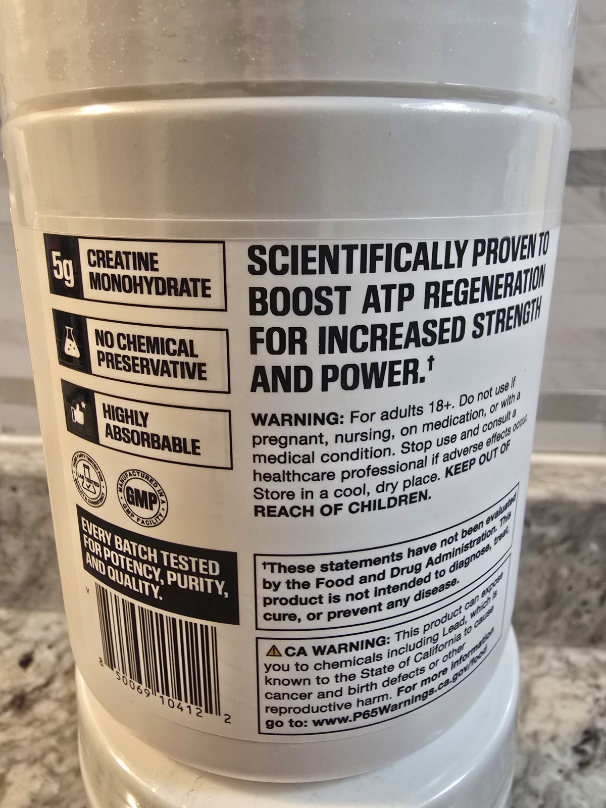 RAW Nutrition Essential 100% Pure Creatine Monohydrate Blue Rasp 12.52Oz 50 Serv