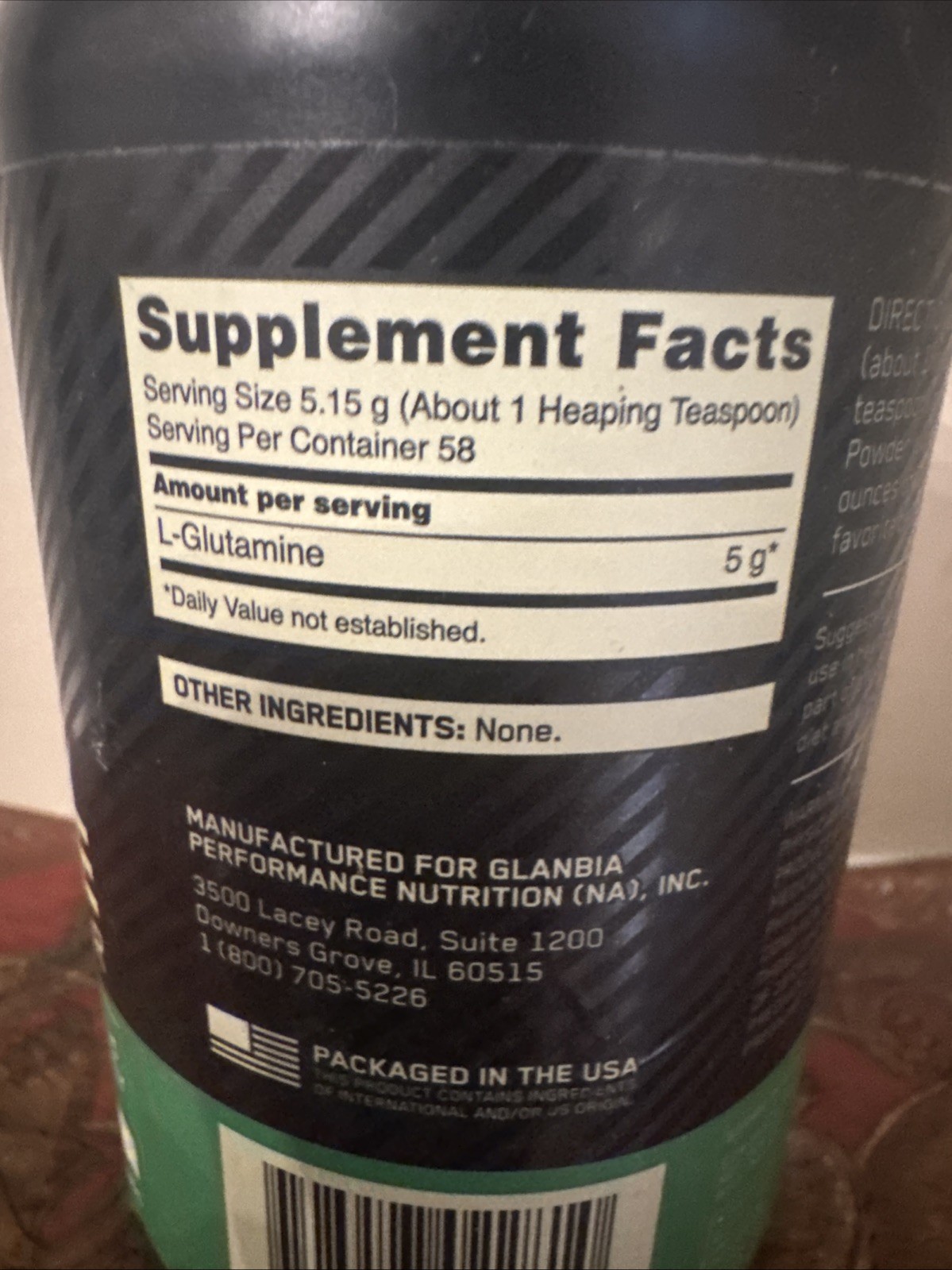 ON Nutrition Glutamine Powder, Unflavored, 10.58 oz (300 g)