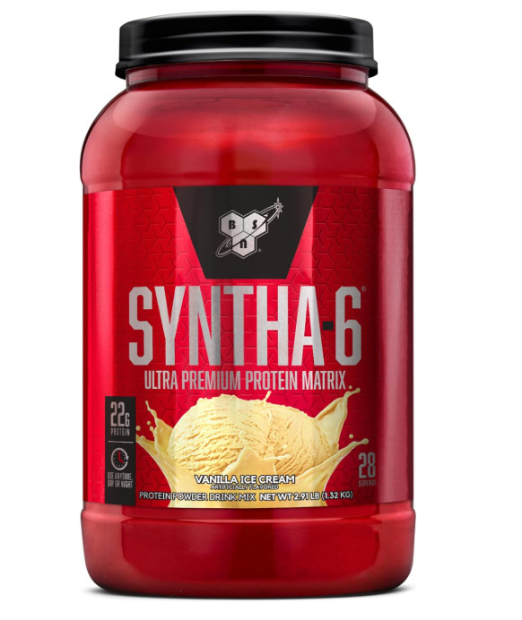 BSN Syntha-6 Protein Powder Vanilla Ice Cream 28 Servings 2.91 lb Protein