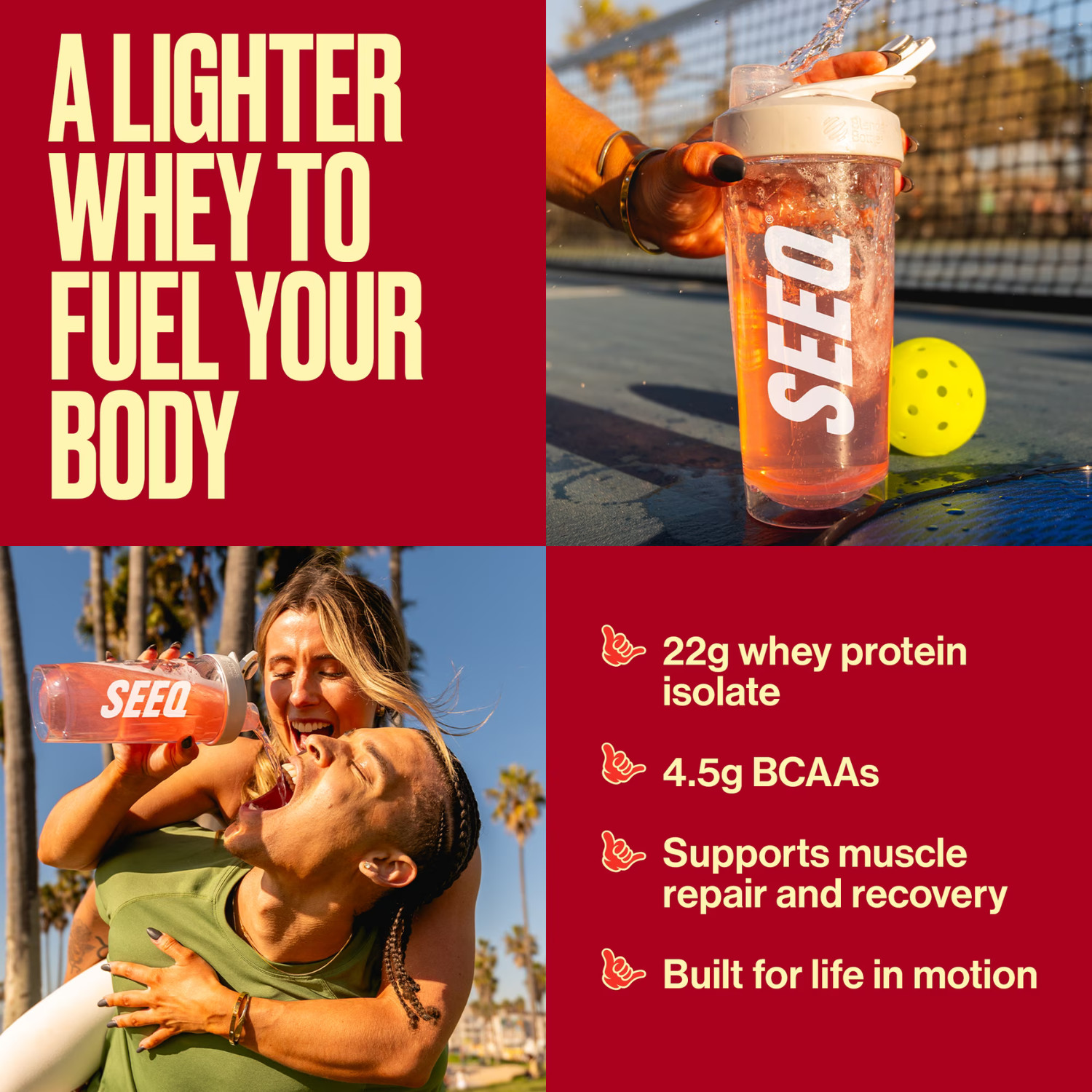 Seeq Clear Protein Powder – Strawberry Lemonade – 15 Servings