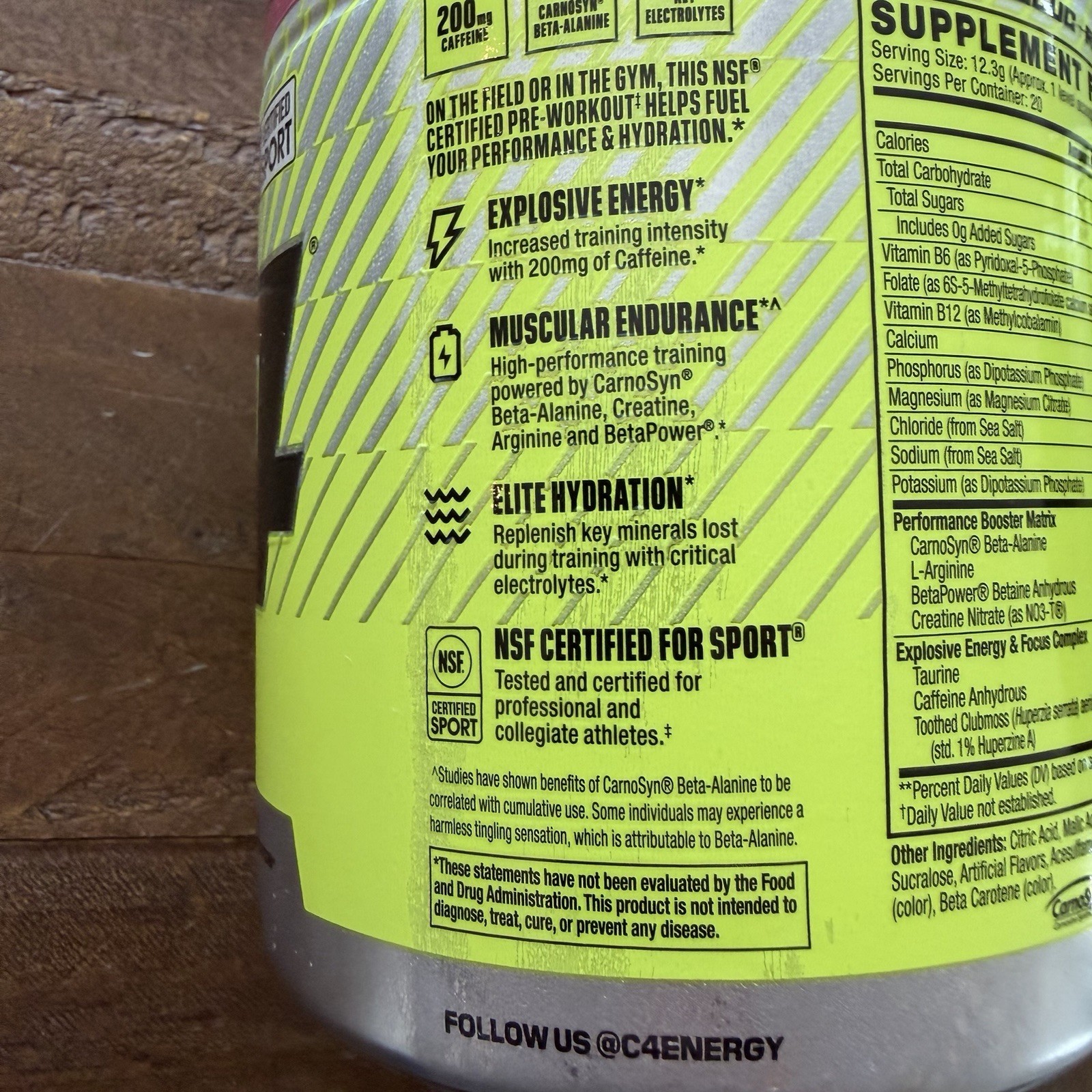 C4 Sport, Pre-Workout, Watermelon, 8.7 oz (246 g)