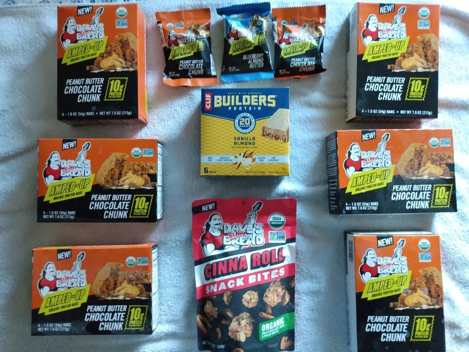 C4 Whey Protein Powder Body Fortress Reese’s Peanut Butter 34 Dave’s killer bars