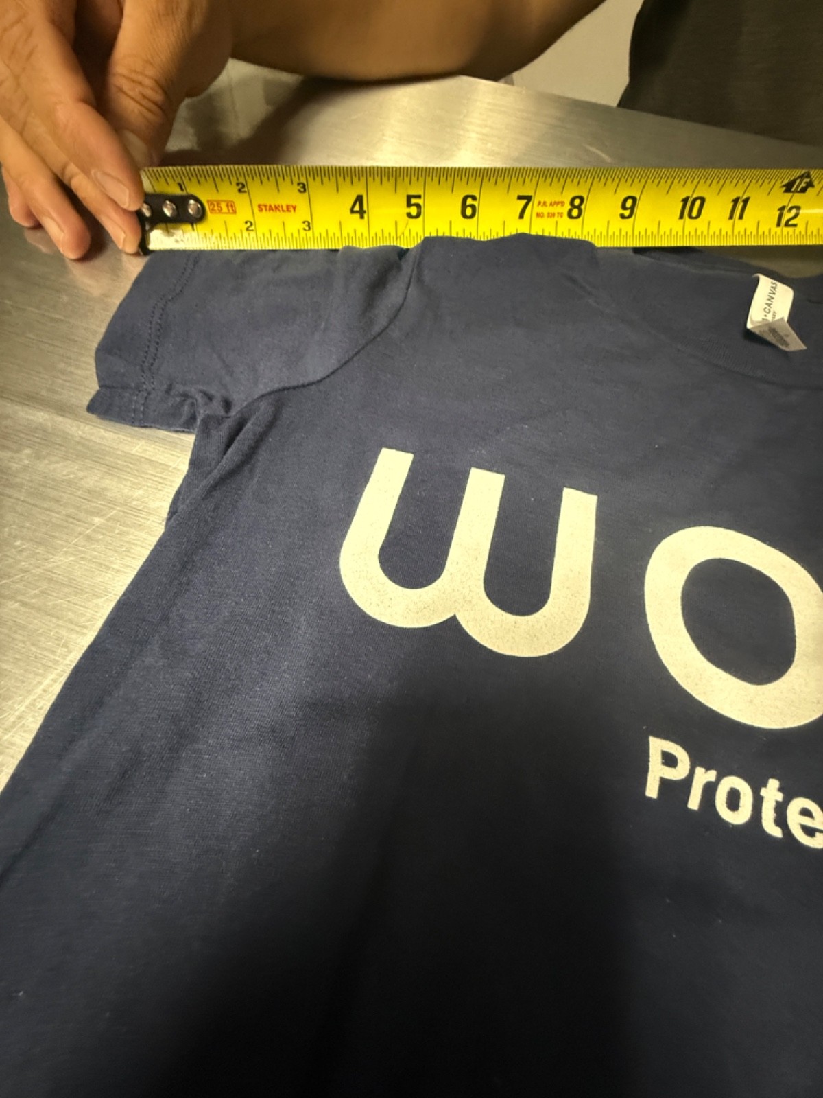 WOLO WanderBar Women’s Protein T-Shirt – Size Small, Blue