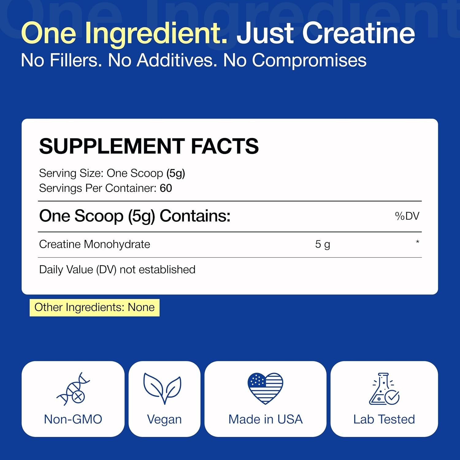 Pure Creatine Monohydrate Powder 300g – Micronized Supplements 5g Serving