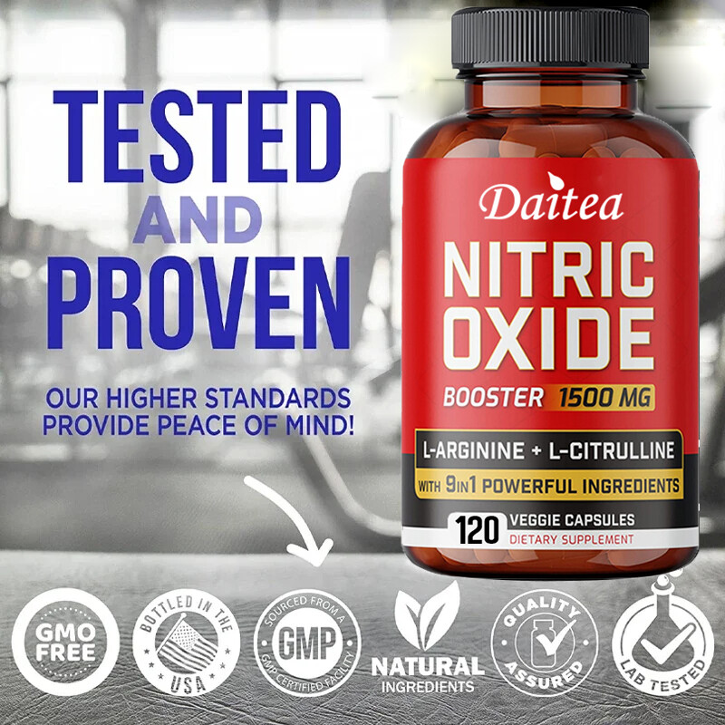 Nitric Oxide 1500MG – Natural Muscle Recovery – Nitric Oxide Production
