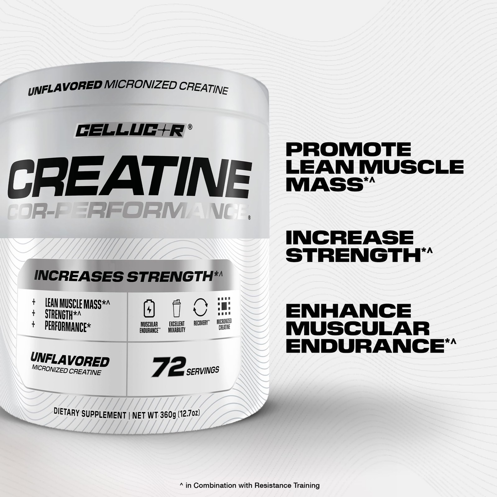 Cellucor Cor-Performance Creatine Monohydrate 12.69 Ounce (Pack of 1), White
