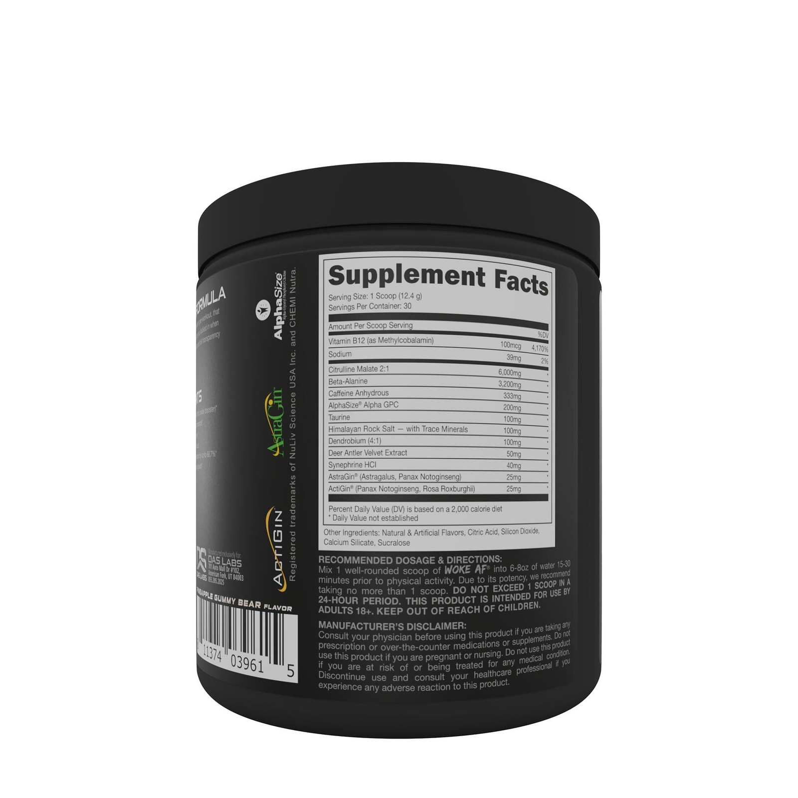 Nootropic Preworkout – White Gummy Deer (30 Servings)