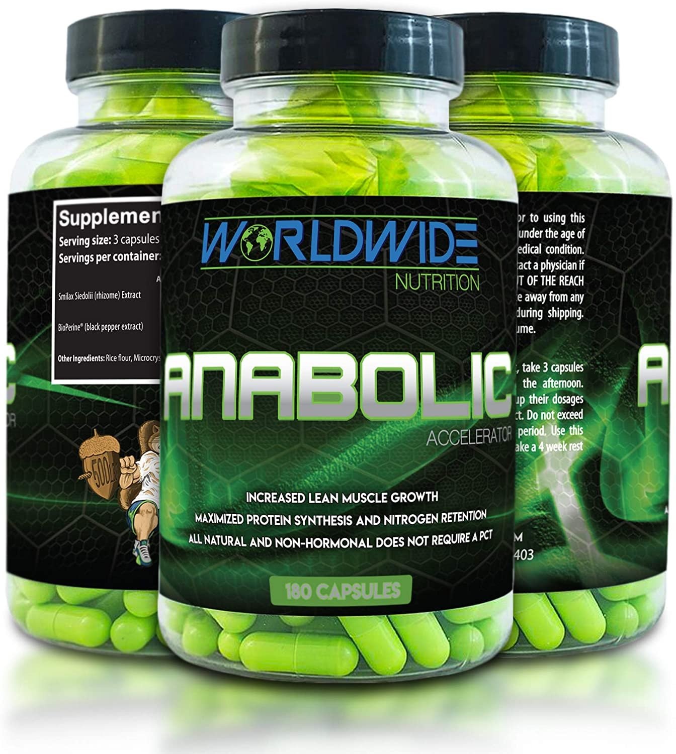 Worldwide Nutrition Anabolic Accelerator Supplement – Muscle Growth,…