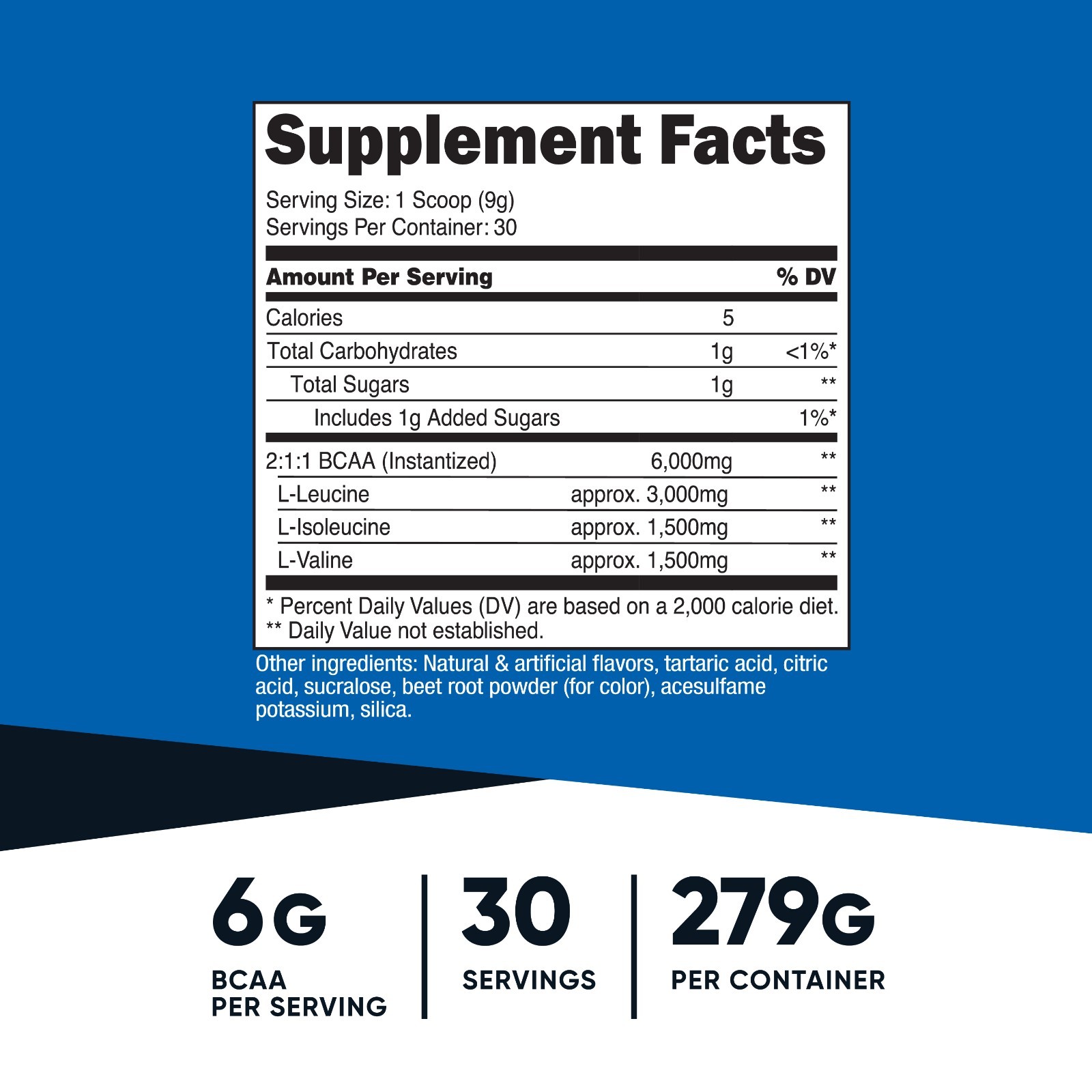 Nutricost BCAA 2:1:1 Powder (Watermelon) 30 Servings – 6G Per Serving
