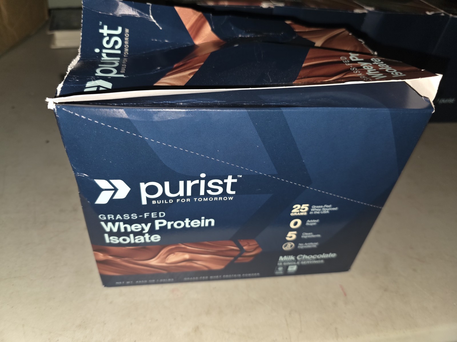 PURIST REP Whey Protein Powder, Premium Milk Chocolate Grassfed Isolate 15 Serv