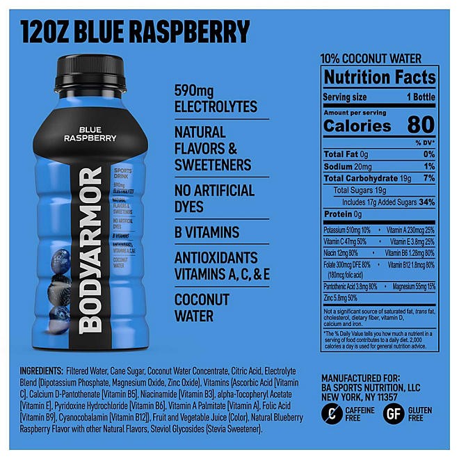 BODYARMOR Sports Drink Variety Pack (12 fl. oz., 24 pk.)